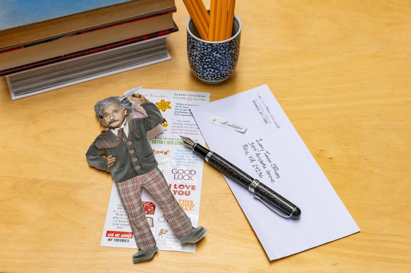 The Unemployed Philosophers Guild Albert Einstein Quotable Notable - Greeting Card and Sticker Sheet - Envelope Included - Image 2